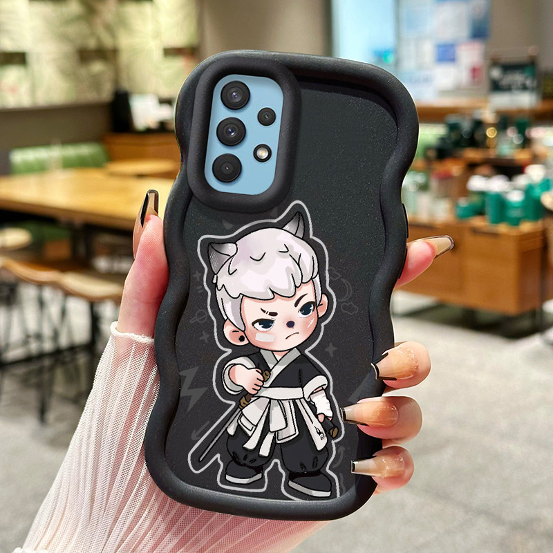 Casing Hp Untuk Samsung A32 Case HP manusia serigala dengan pisau casing Softcase ponsel silikon Kes