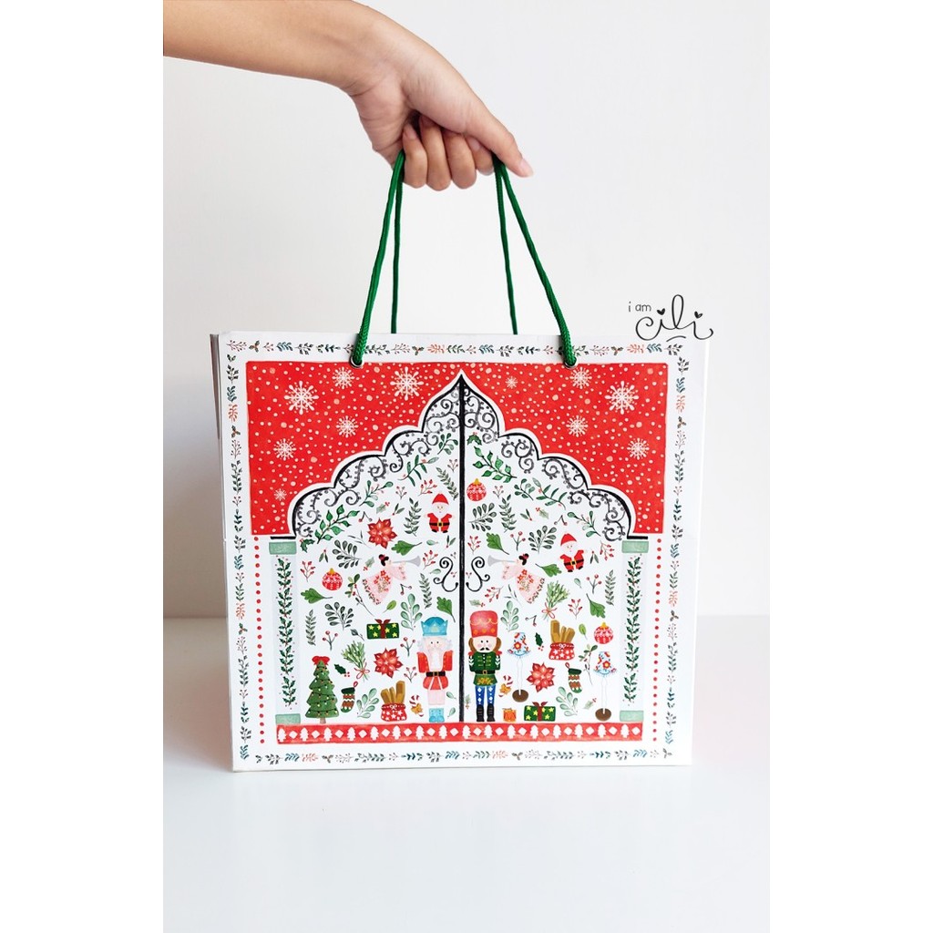 

(Paperbag Chiara27) Paperbag Natal / Merry Christmas 27X27X25 Promo
