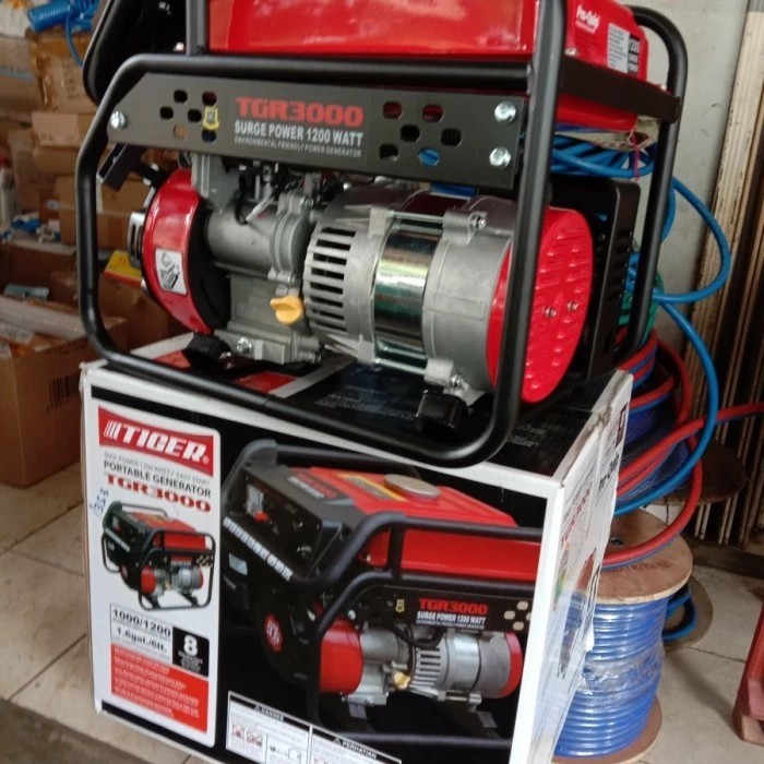 Masih Genset Mini 1000 Watt Maks 1200 Watt Tiger 4 Tak Tgr3000 Terbaik