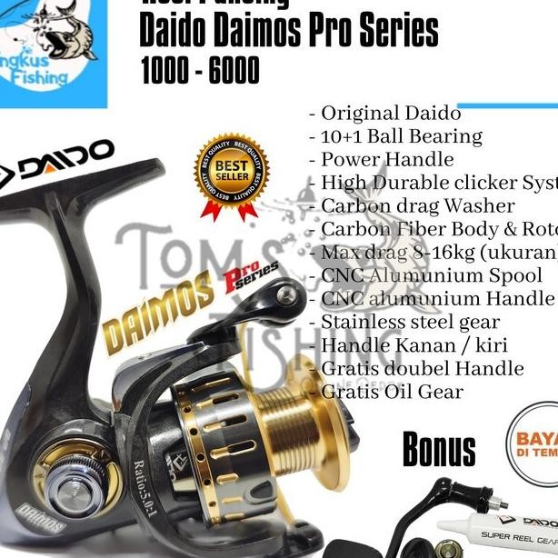 Reel Pancing Daido Daimos Pro Series 1000-6000 (10+1 Bearing)