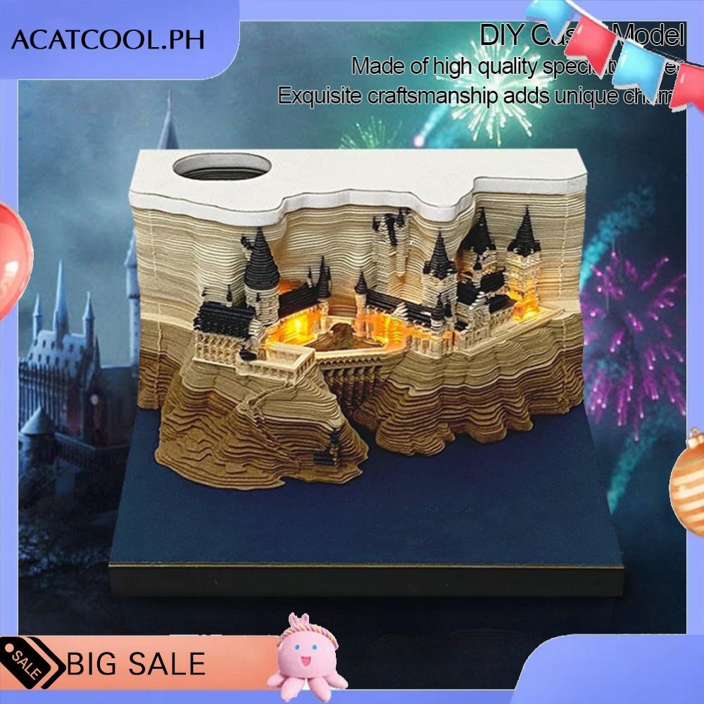 

[Acatcool.ph] Kalender Meja 3D Memo Pad Kastil DIY Ukiran Kertas Bantalan Seni DIY Hadiah Kreatif |oFIwWKSe|