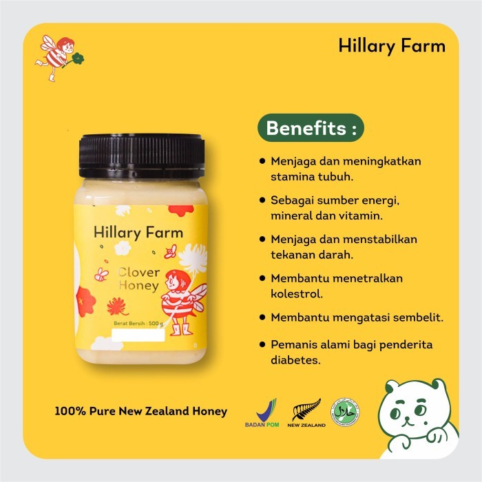 

Madu Clover / Clover Honey Hillary Farm Terlaris