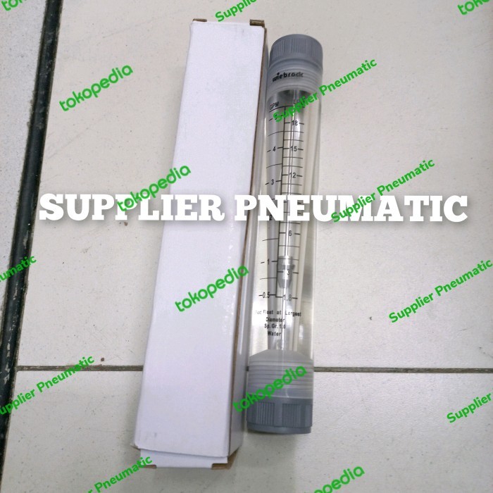 

newgan!! Rotameter / Flowmeter For Water Vertical PVC 1,8 ~ 18 LPM Drat 1/2