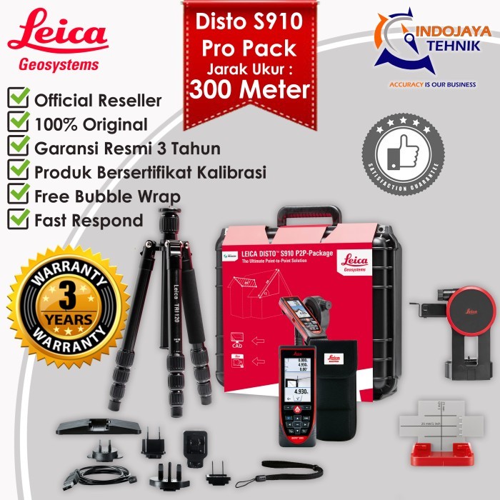 

newgan!! Leica Laser Distance Meter / Disto S910 Pro Pack (300 meter range)