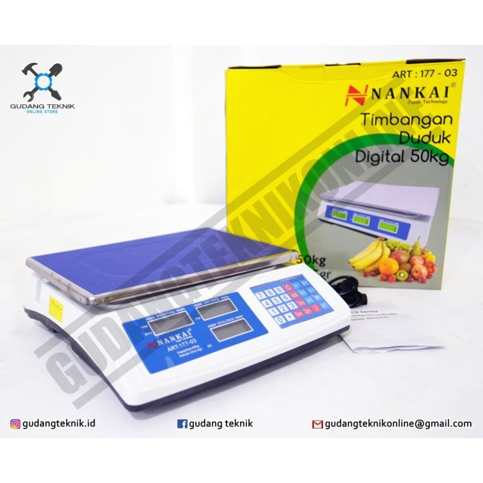 

newgan!! Timbangan Duduk Digital 50 Kg NANKAI