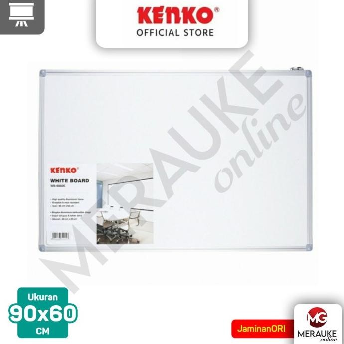 

NEW Whiteboard / Papan Tulis Putih KENKO 9060E 90cm x 60cm