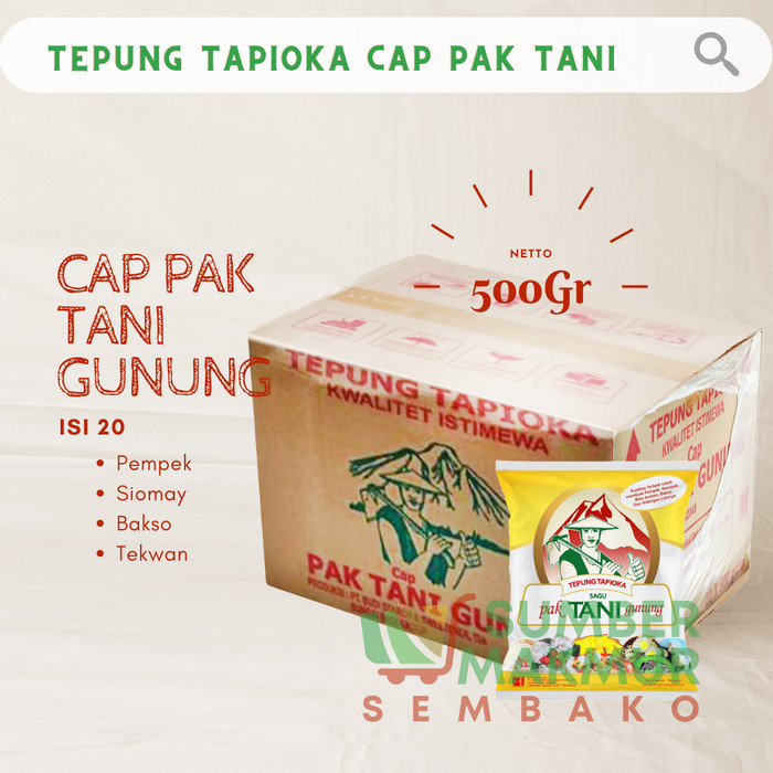 

Sagu Dus Cap Pak Tani Gunung Isi 20 X 500Gr Terbaru