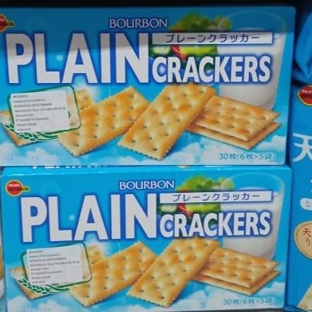 

```````] bourbon plain crackers 92 gr