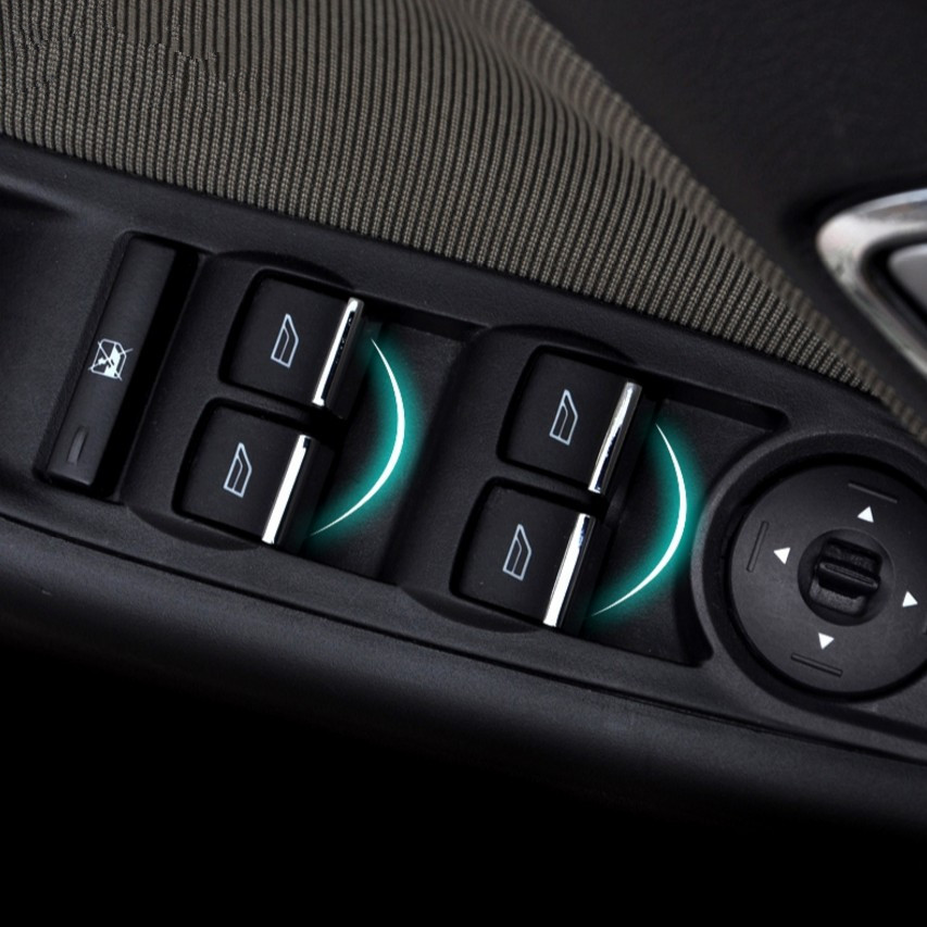 

7pcs/set Car Window buttons trim decoration accessory suitable For Ford Focus 3 4 MK3 MK4 Fiesta Ecosport