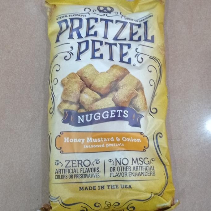 

,,,,,,,] pretzel pete nuggets honey mustard & onion
