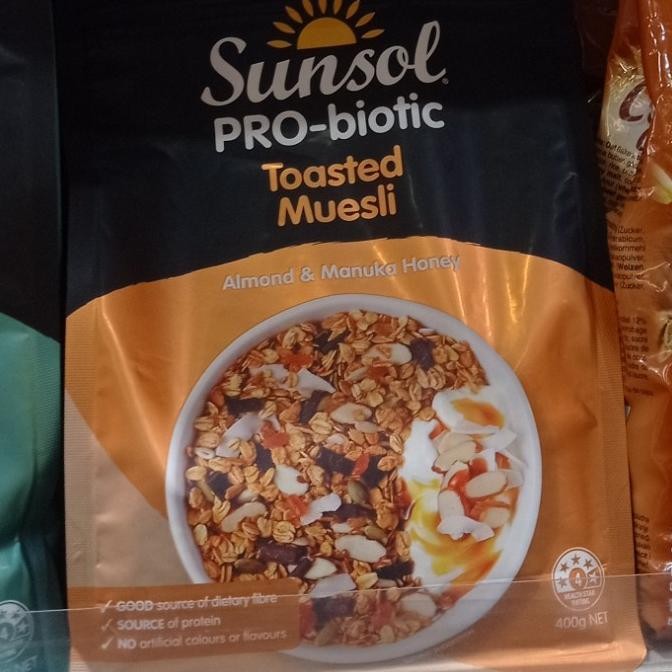 

^^^^^] sunsol probiotic toasted muesli 400gr