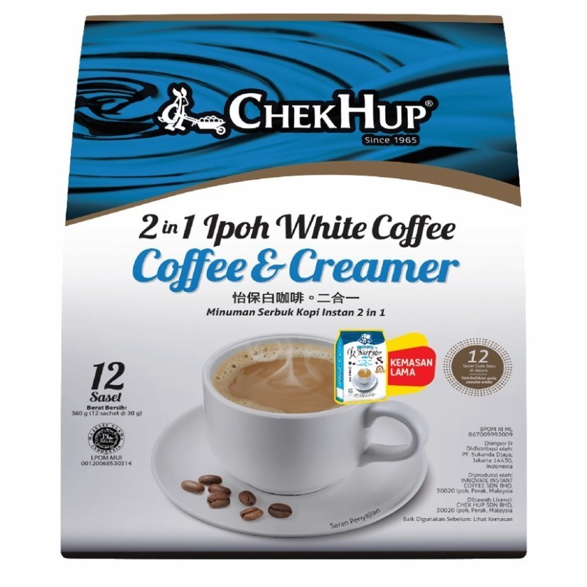 

Chek Hup 2 In 1 Ipoh White Coffee No Added Sugar 30Gr X 15 Kartonan