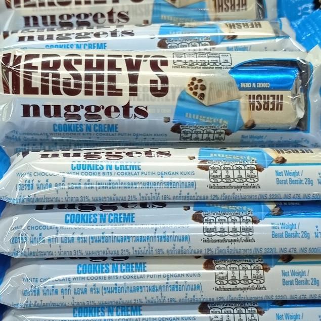 

Ready stock] hersheys nuggets cookies creme 28gr