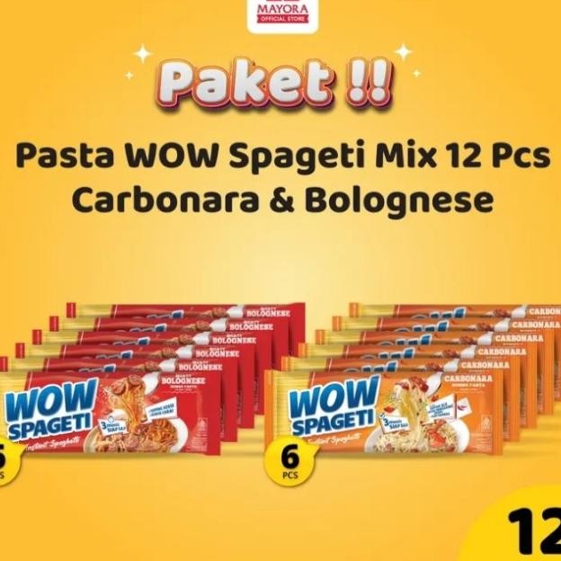 

Paket 12 Pcs Wow Spaghetti Bolognese Carbonara