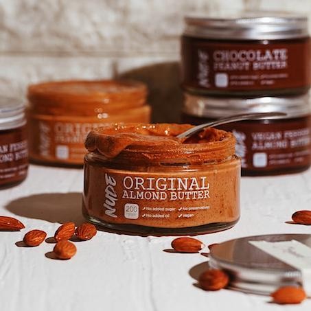 

Original Almond Butter Unsweetened 200g - Natural Vegan Spread Ke