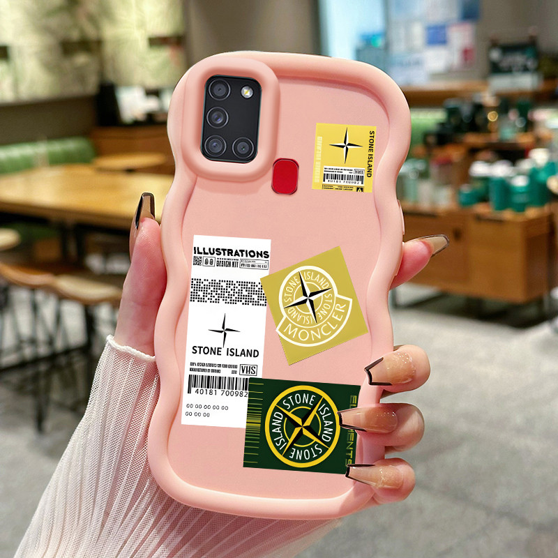 Casing Hp Untuk Samsung A21s Case Casing stempel pisau HP Kesing ponsel Premium Macaron Softcase pel