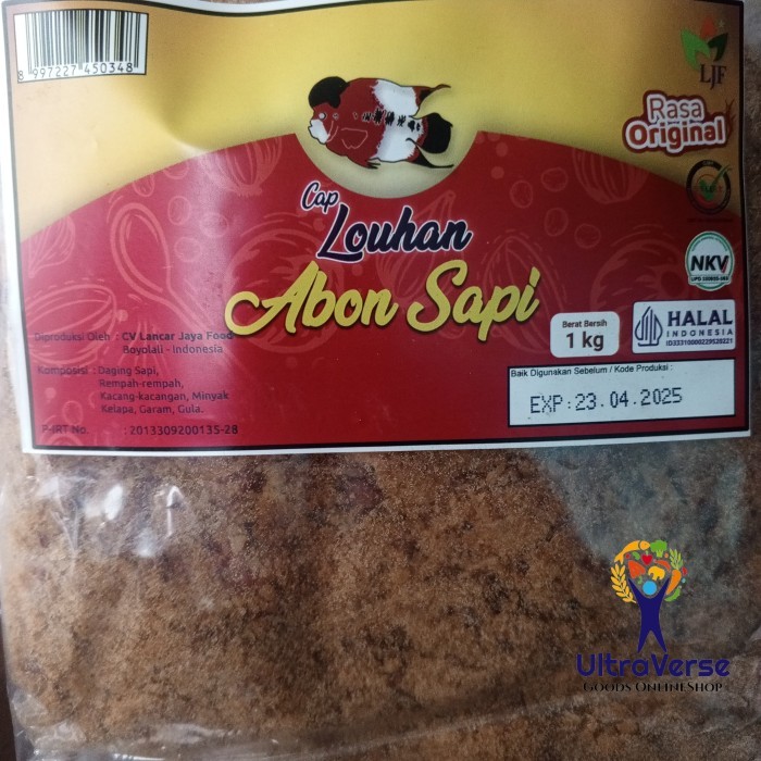 

Abon Sapi Cap Louhan 1 Kg Halal Premium Enak Terlaris