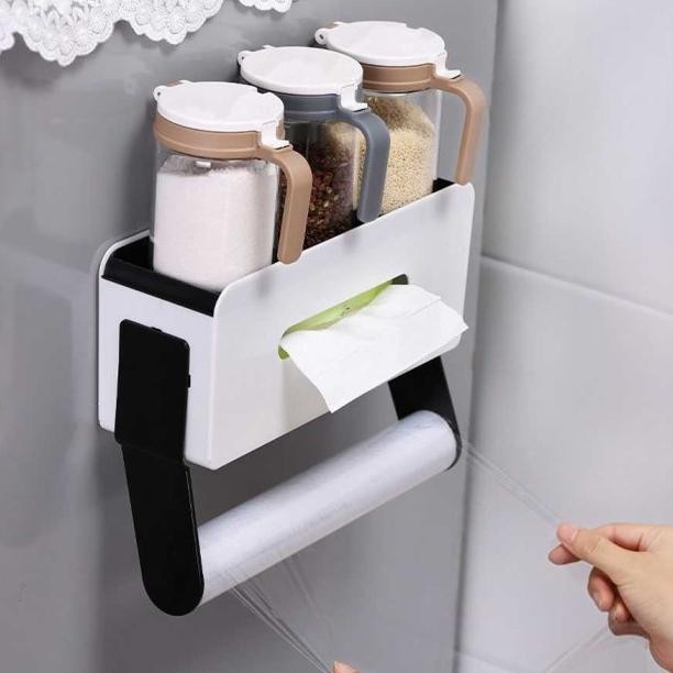 Gantungan Tempat Tisu Dapur Tempat Tissue Magnet Mount Kotak Tisu