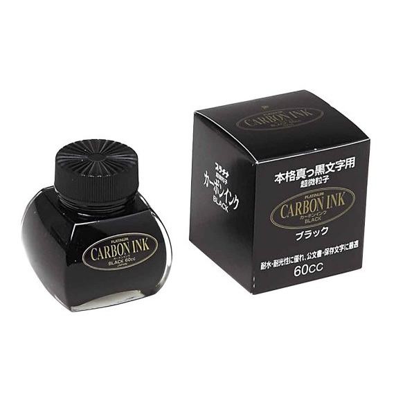 NEW PLATINUM Fountain Pen Ink Black Carbon Waterproof/Tinta Fountain Pen