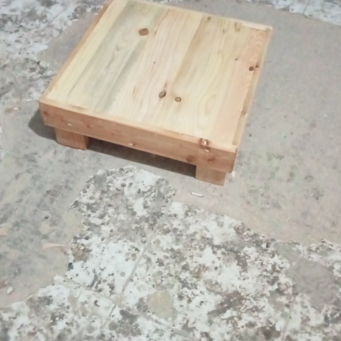 Terlaris Alas Mesin /Cuci /Kulkas Bahan Full Kayu 60X60X 20Cm
