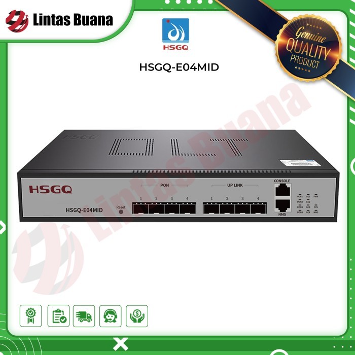 OLT EPON HSGQ E04MID L2 4PON Mini EPON OLT, AC