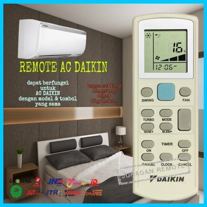 Remote Remot Ac Daikin FTV15 FTV20 FTV25 FTV35 FTP Grade Original