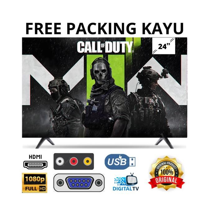 BEBAS ONGKIR - WEYON TV LED 24 inch FULL HD ORIGINAL GARANSI 1 TAHUN TV LED MONITOR