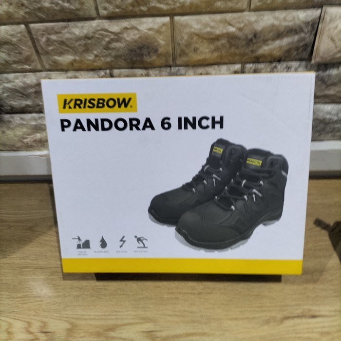 Sepatu Safety Krisbow Pandora 6 Inchi/Safety Shoes Pandora 6 Inchi Terlaris