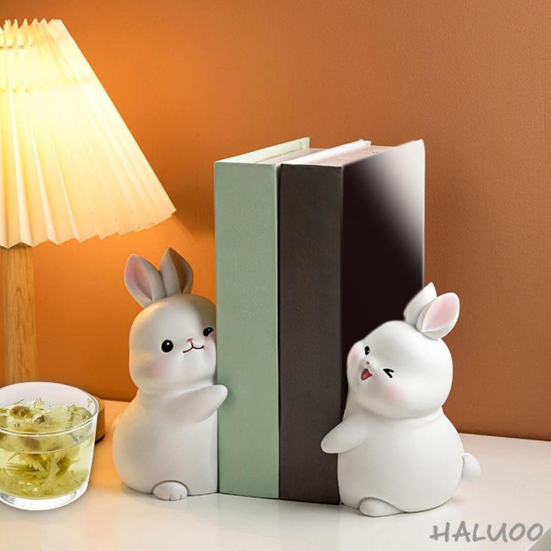 

[Haluoo] Rak Buku Kelinci Cantik Patung Resin Tempat Buku Berdiri Pengatur Buku Mendukung Buku Dekoratif Modern untuk Rak Meja Ornamen Kantor |47061D2C|