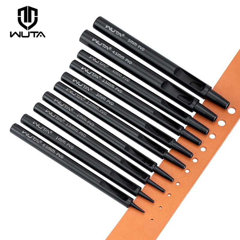 

Perkakas Pelubang Kulit Titanium Pelubang Bulat DIY untuk Tali Jam Tangan Kulit, Kain, Plastik, Kertas |upDUCygl|