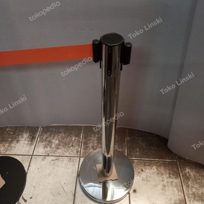 

TERLARIS - Tiang Pembatas Antrian+Pita, Railing Stand barrier, Retractable Queue