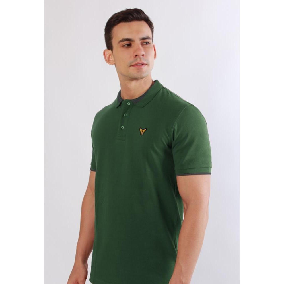 EMBA CLASSIC-BIOGO OLIVE KAOS POLO PRIA LENGAN PENDEK