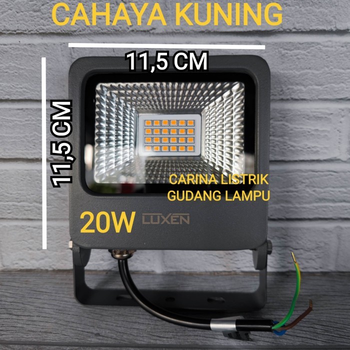 Terbaru Luxen Lampu Sorot Led Flood Light 20W 20 Watt Bagus Anti Air