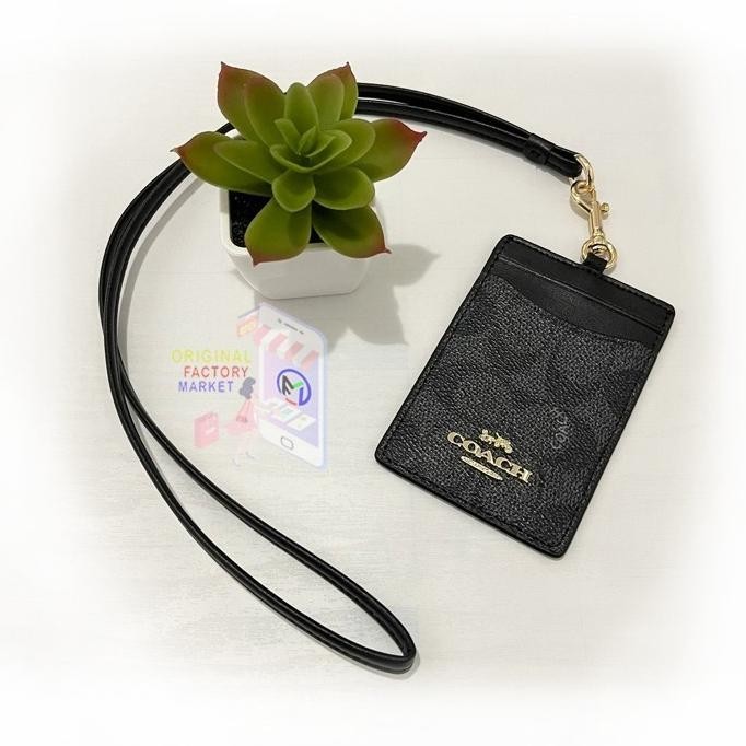 

BEBAS ONGKIR - LANYARD Coah ID LANYARD TAG 65573 SIGNATURE CANVAS BLACK COLORBLOCK