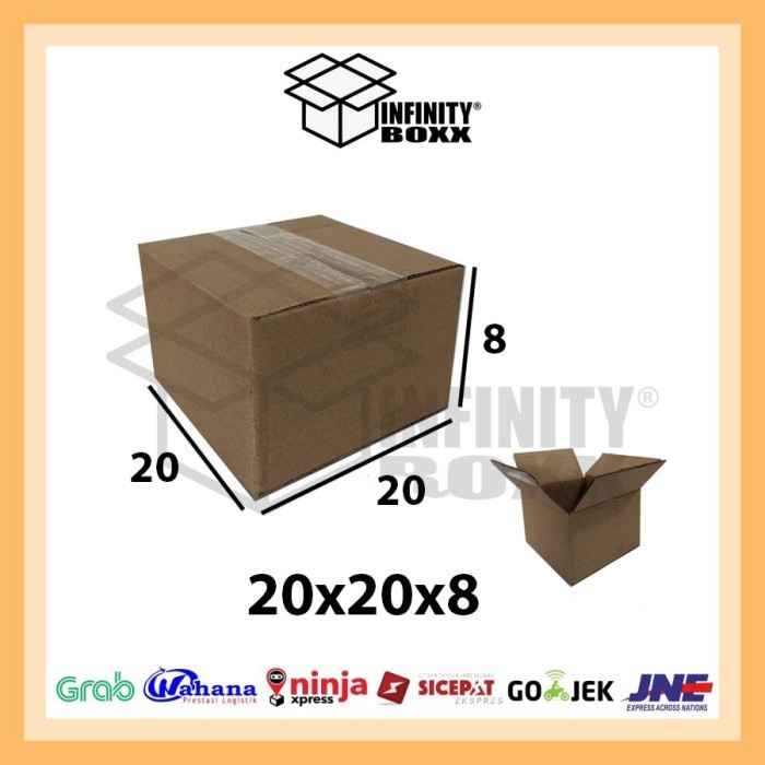 

Kardus box packing packing uk 20x20x8 200 pcs