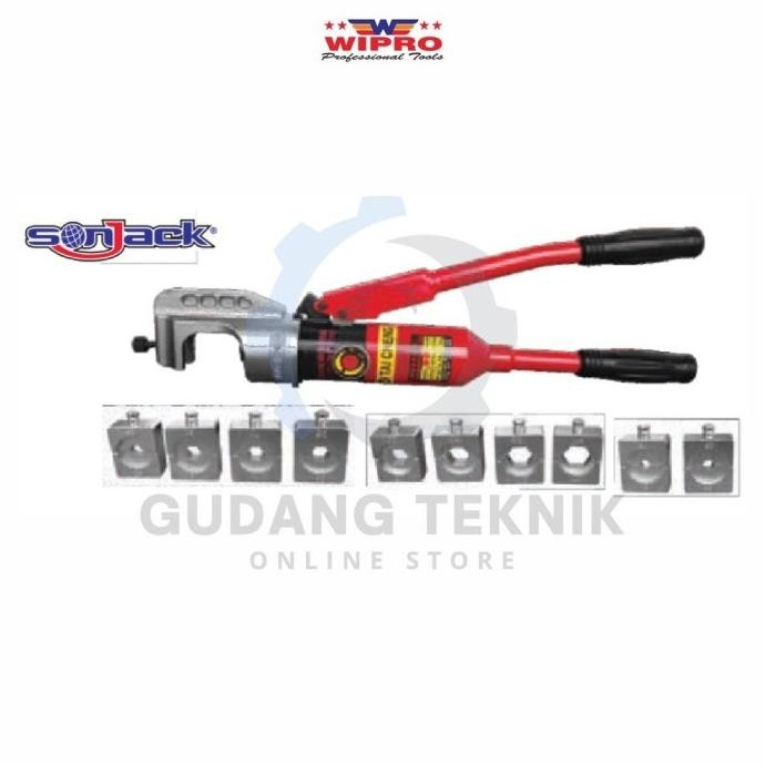 Tang Press Skun Hidrolik Sonjack Set Wipro Sj-240 / Tang Skun Kabel