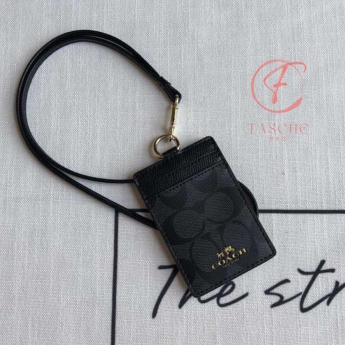 

TERMURAH - COACH LANYARD PEMEGANG KARTU ID/NAME TAG DIY LANYARD BLACK 65573