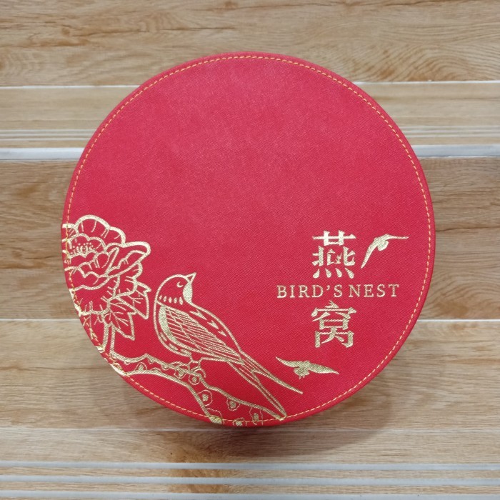 

Kotak Mewah Sarang Burung Walet / Kotak Hadiah Bulat Merah 100 gr