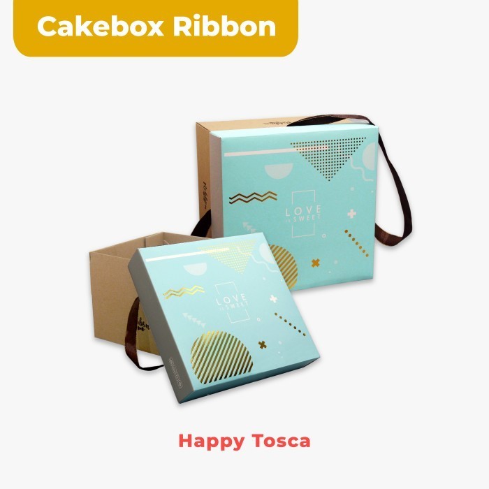 

Cake Box/Packaging kue/kotak Kue/kemasan kue Ribbon Double Wall uk 25