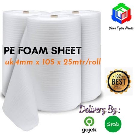 

PE Foam Sheet 4mm x 105cm x 25mtr/Roll