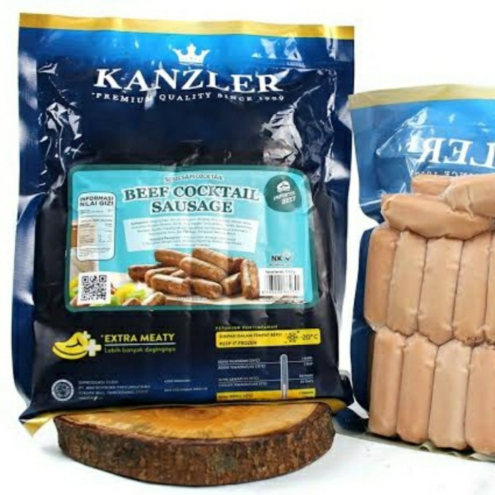 

Sosis Kanzler - Beef Cocktail Sausage - 500 Gr