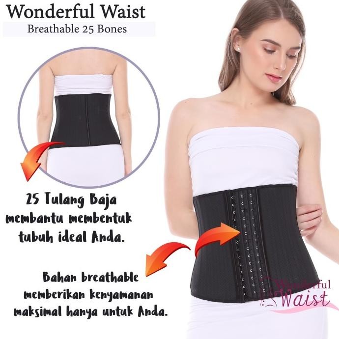 Korset Pinggang 25 Tulang / Korset Melahirkan / 25 Steel Bones Corset