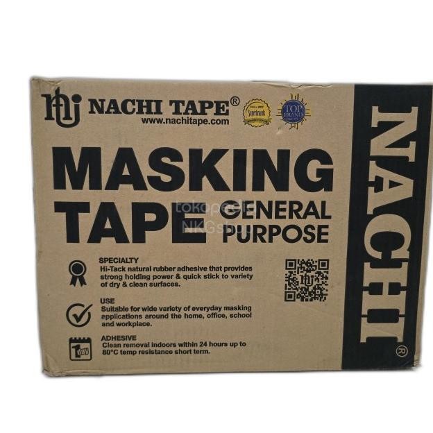 

Masking Tape/Lakban Kertas Nachi 1Inch 24Mm X 18Mtr(N 1Dus = 96Roll)
