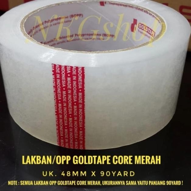 

Lakban Goldtape/Opp Goldtape Dus Merah 2" 48Mm X 90Yard (1Dus = 72Pcs)