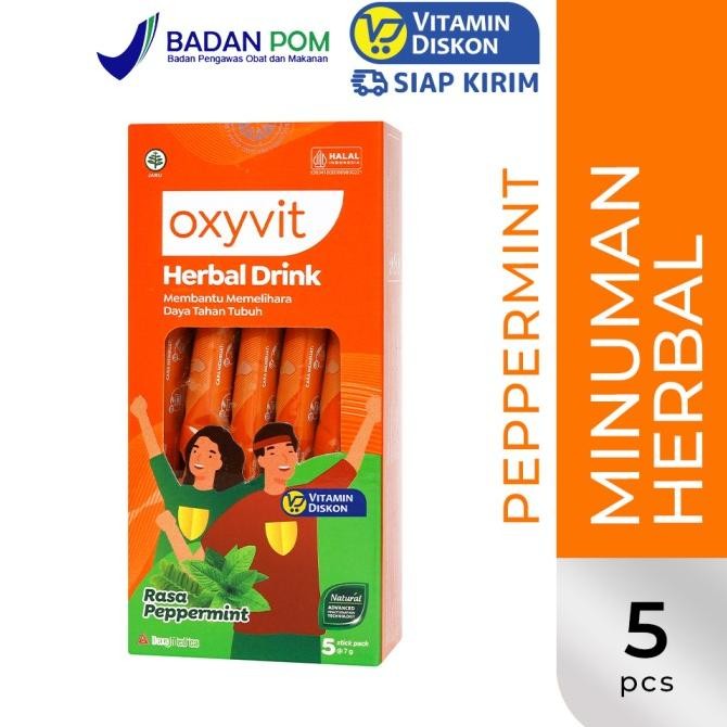 

DISKON! OXYVIT HERBAL DRINK ISI 5 STICKPACK 5GR