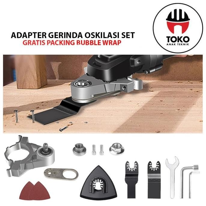 

HRG DISKON Adapter Gerinda Oskilasi SET Pengubah Mesin Gurinda Ke Oscilating Tool