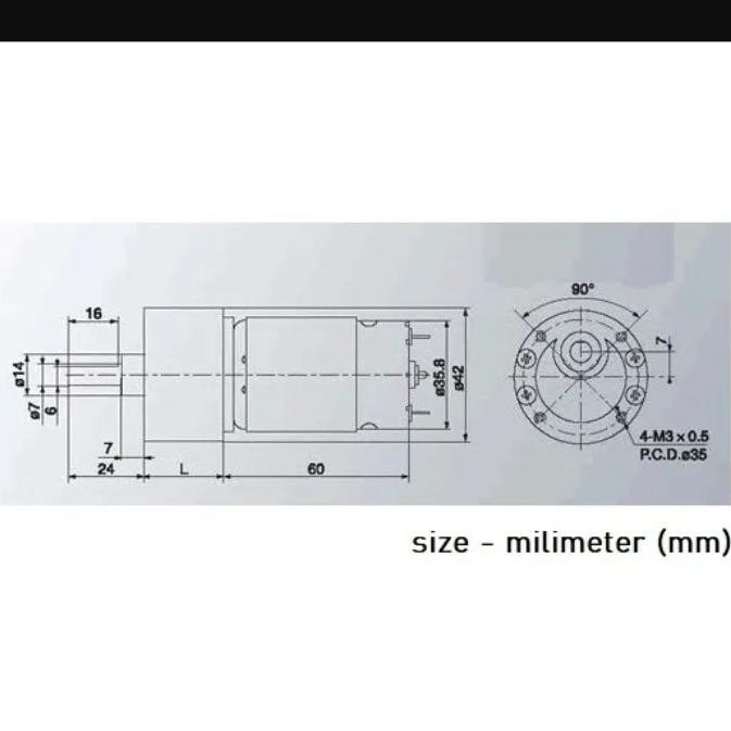 Diskon Motor Gearbox 12Volt Dc 322Rpm Torsi 9Kg.Cm