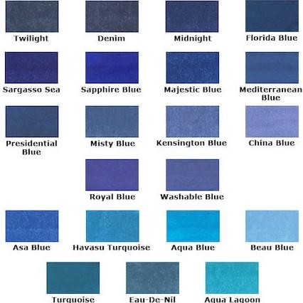 

BEBAS ONGKIR - Diamine Blue Group - Fountain Pen Ink / Tinta 80ml Botol