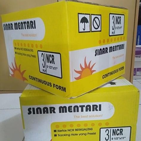 

TERMURAH - KERTAS continuous form 3ply FULL SINAR MENTARI