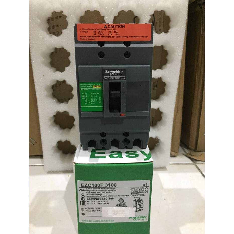 Terbaru Mccb Ezc100F 50A 3P Schneider